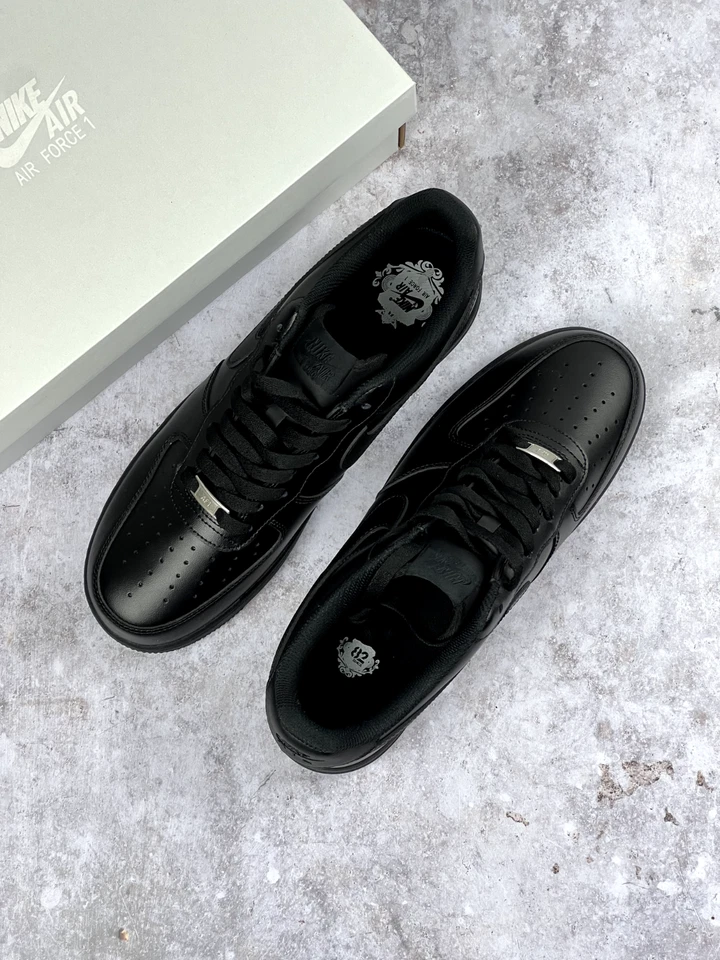 Multiple Sizes - Nike Air Force 1 '07 Low Triple Black | 24HR SHIP | SAME DAY - Image 2 of 4