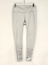 Alo Yoga High-Waist Airbrush Leggings in Silver Dusk Brilliance Women's Sz Large