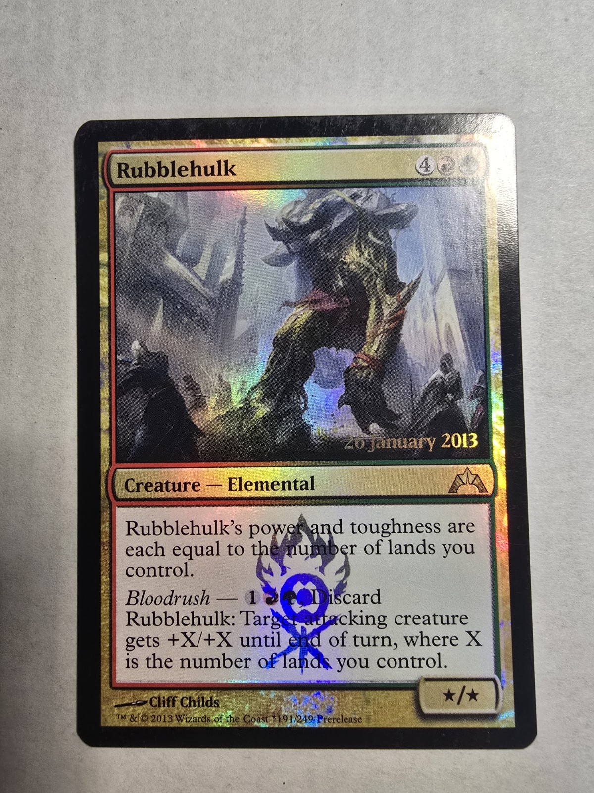 Rubblehulk Prerelease Cards Foil