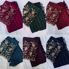 Women's Chiffon Saree with Separate Blouse Piece