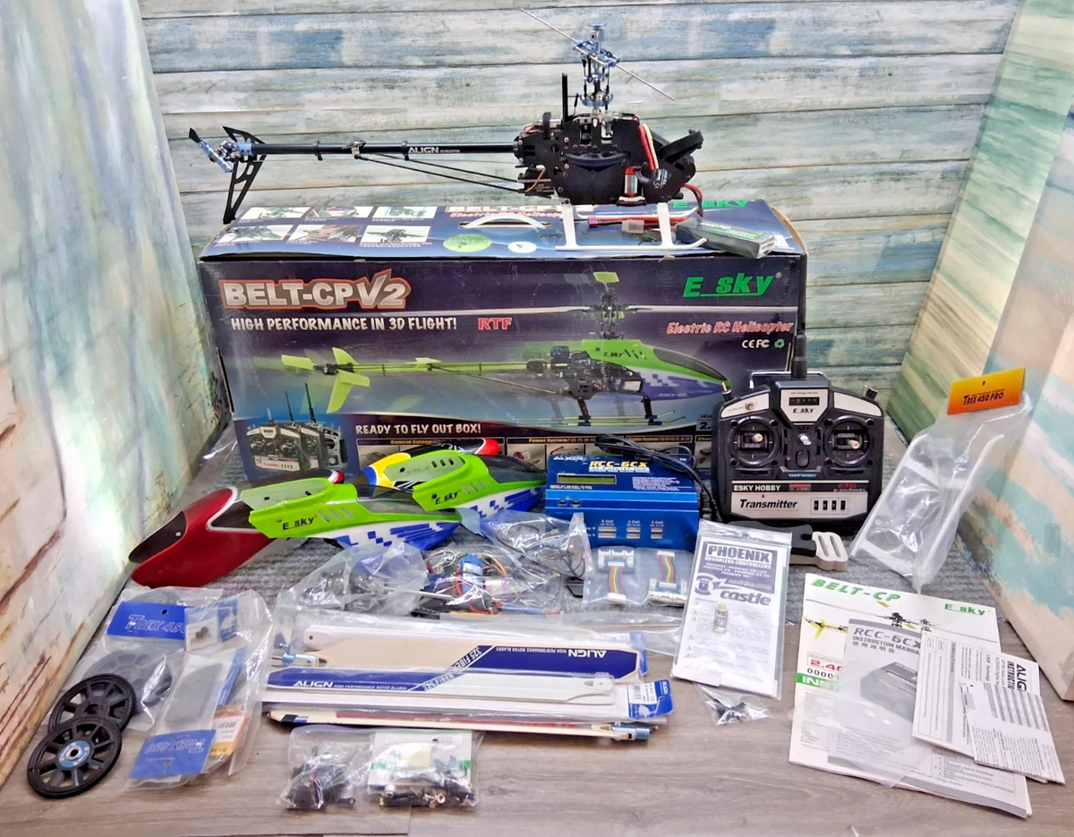 E Sky Belt-CPV2 Helicopter RC Helicopter-w/Remote/Charger +PARTS