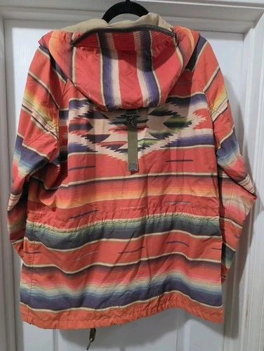 Polo Native Anorak M RARE 🔥  Southwestern Indian Wing Stadium Jacket Coat  image 3