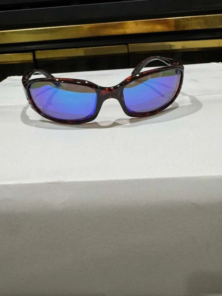 Costa del Mar Brine Tortoise Shell Frame Blue Mirror Polarized Sunglasses 580P - Image 2 of 4