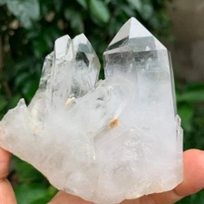 258G Natural Clear White Quartz Crystal Cluster Rough Healing Specimen