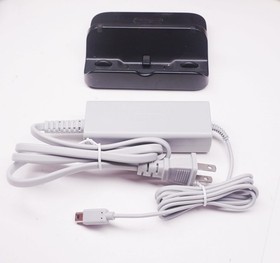 Nintendo Wii U Gamepad  OEM Charging Dock Stand + New AC Adapter Cable WUP-014