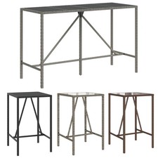 Bartisch Poly Rattan Biertisch Stehtisch Tresentisch Bistrotisch Gartenmöbel Neu