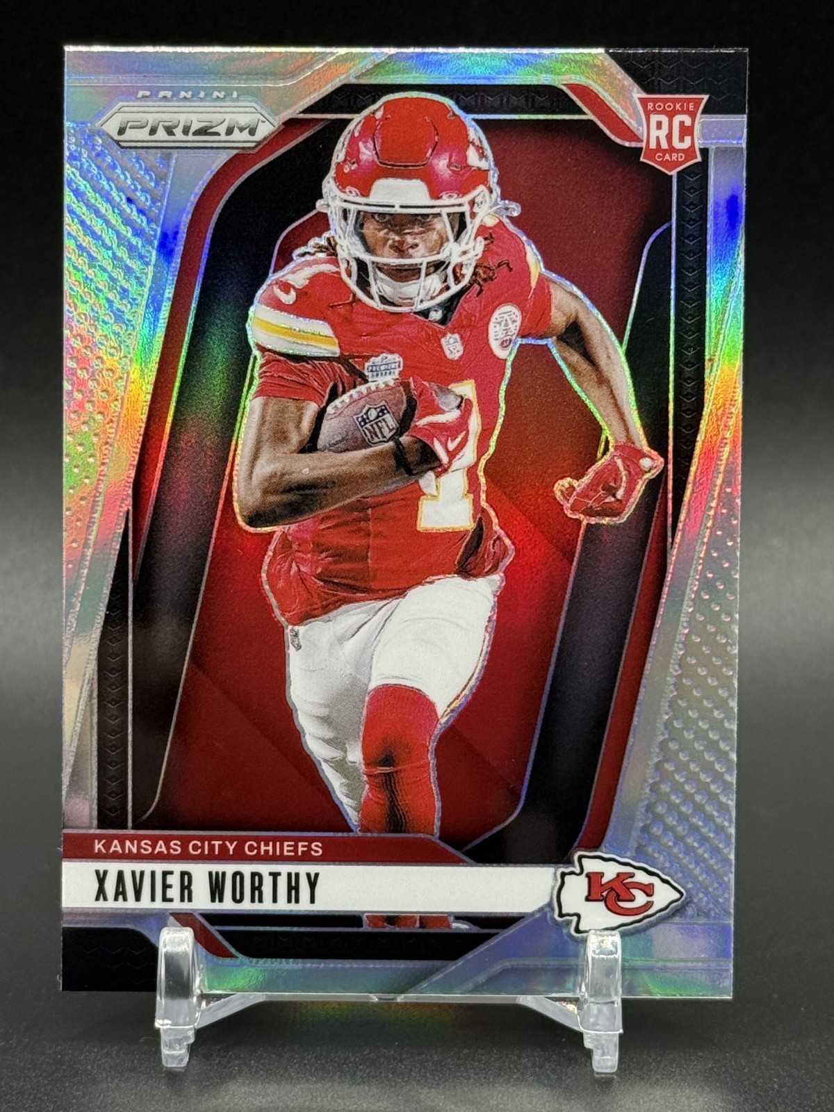 2024 Panini Prizm XAVIER WORTHY Rookie Variation Silver Refractor #42 Chiefs