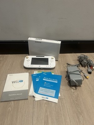 Nintendo Wii U 8GB White Console + Gamepad & Stylus - Tested & Working