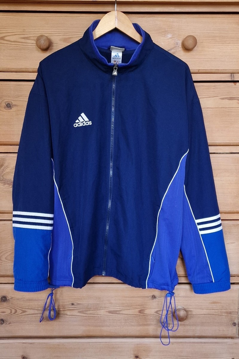 Adidas Vintage 90s Mens Track Jacket 42/44 627582 AJ5002 M-L Blue
