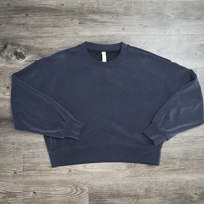 Lululemon Perfectly Oversized Cropped Crew 4 Loungewear Activewear Athleisure 