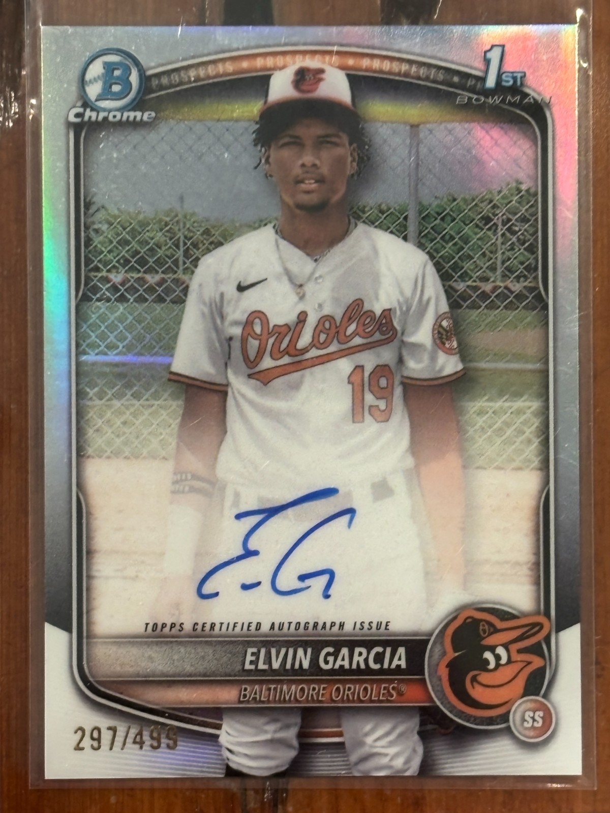 2025 Bowman Chrome Elvin Garcia Auto #CPA-EG Refractor 297/499