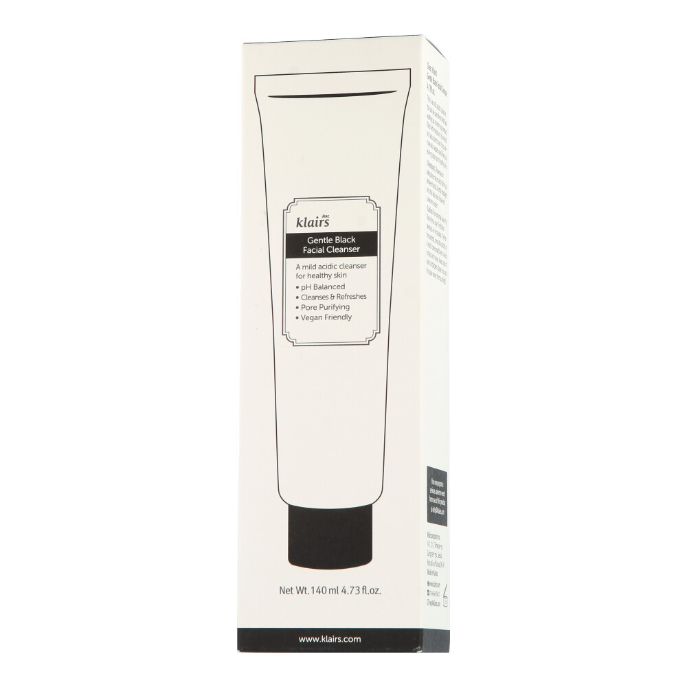 dear, Klairs Нежный черный - Очищающее средство для лица, 140 мл