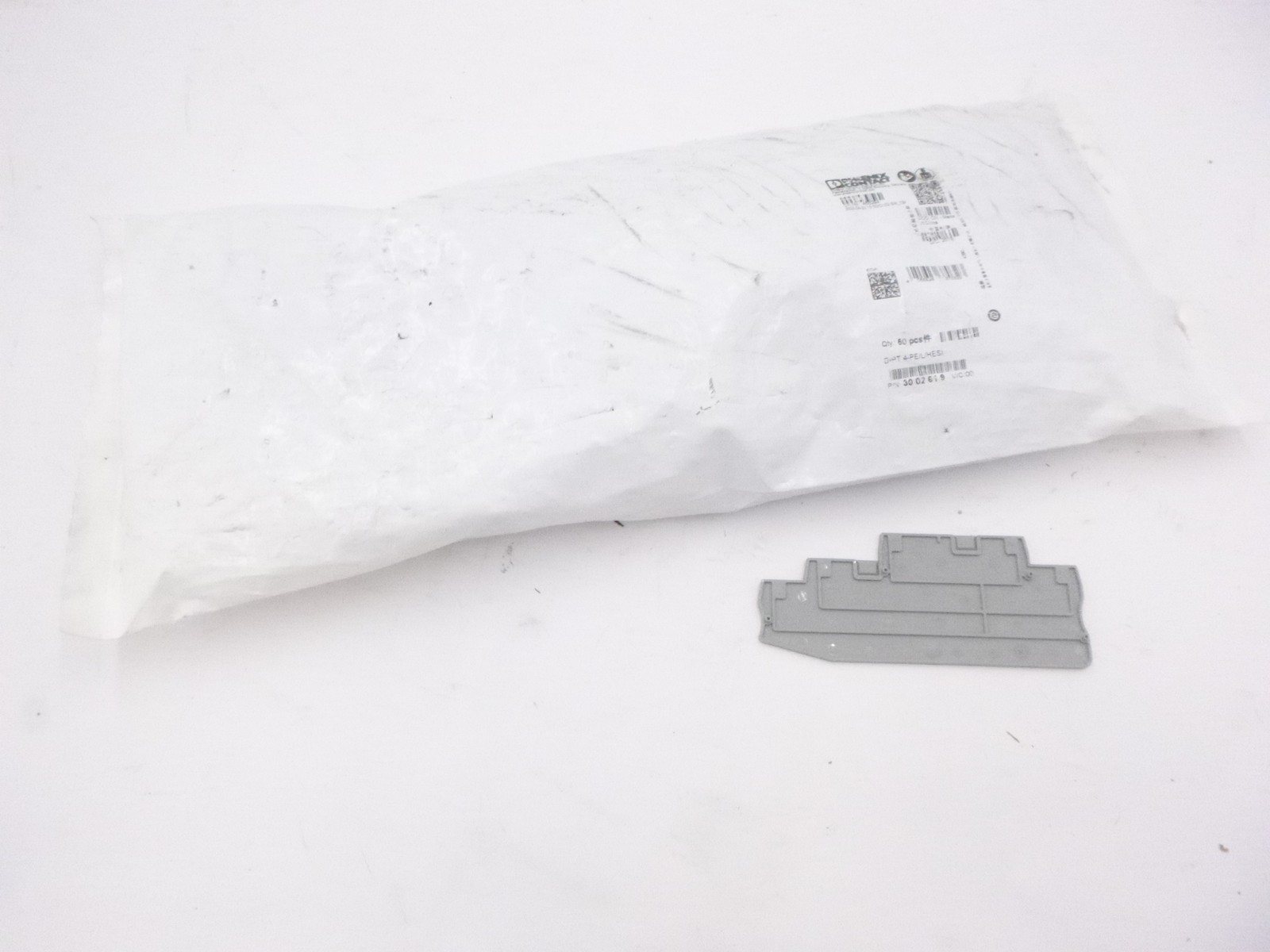 50 Pack Phoenix Contact Connector End Plate For Clipline PT Series
