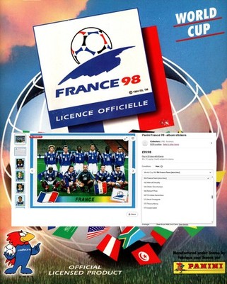 Panini France 98 · album stickers