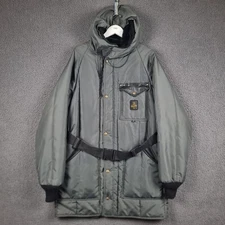 Vintage REFRIGIWEAR Jacket Mens XL Grey Parka Coat Waterproof Insulated Hooded