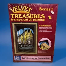 Vtg Craft Master Paint by Number Sealed Winter Snow 10x14 Series 1 Fall Trees