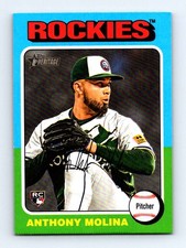 #641 2024 Topps Heritage { Anthony Molina RC Colorado Rockies