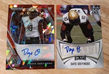 Lot of 2 - Dayo Odeyingbo Autos RC Prizm Draft Red Ice & Leaf Draft XRC Bears