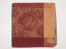 (6) Cotton Park Cottage Napkins ~ Pumpkin Patch ~ 18" x 18" NEW