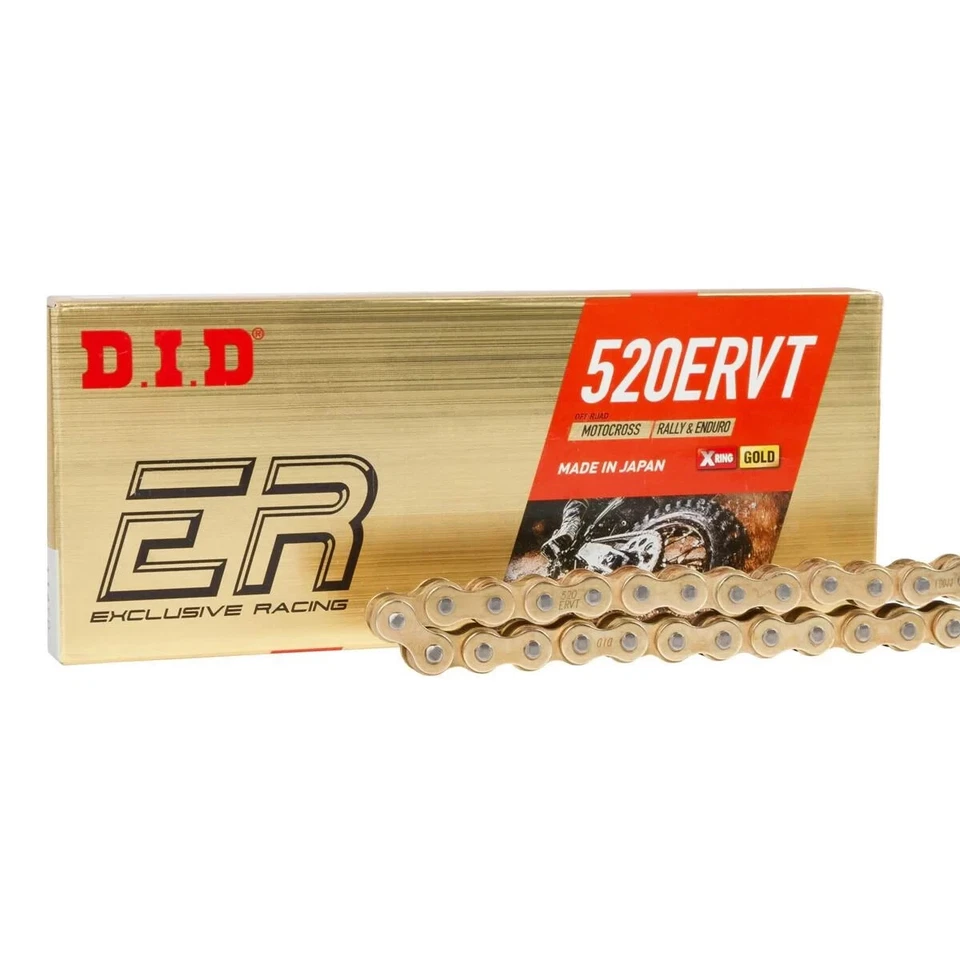 DID 520 ERVT Heavy Duty X-Ring Off Road Motorcycle 120L Gold Drive Chain - Image 2 of 4
