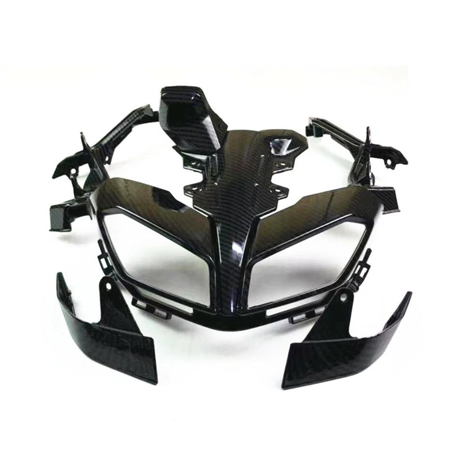 Carbon Fiber Headlight Front Cover Bracket Fairing For 2017-19 Yamaha MT-09 FZ09 — 第 4/4 张图片