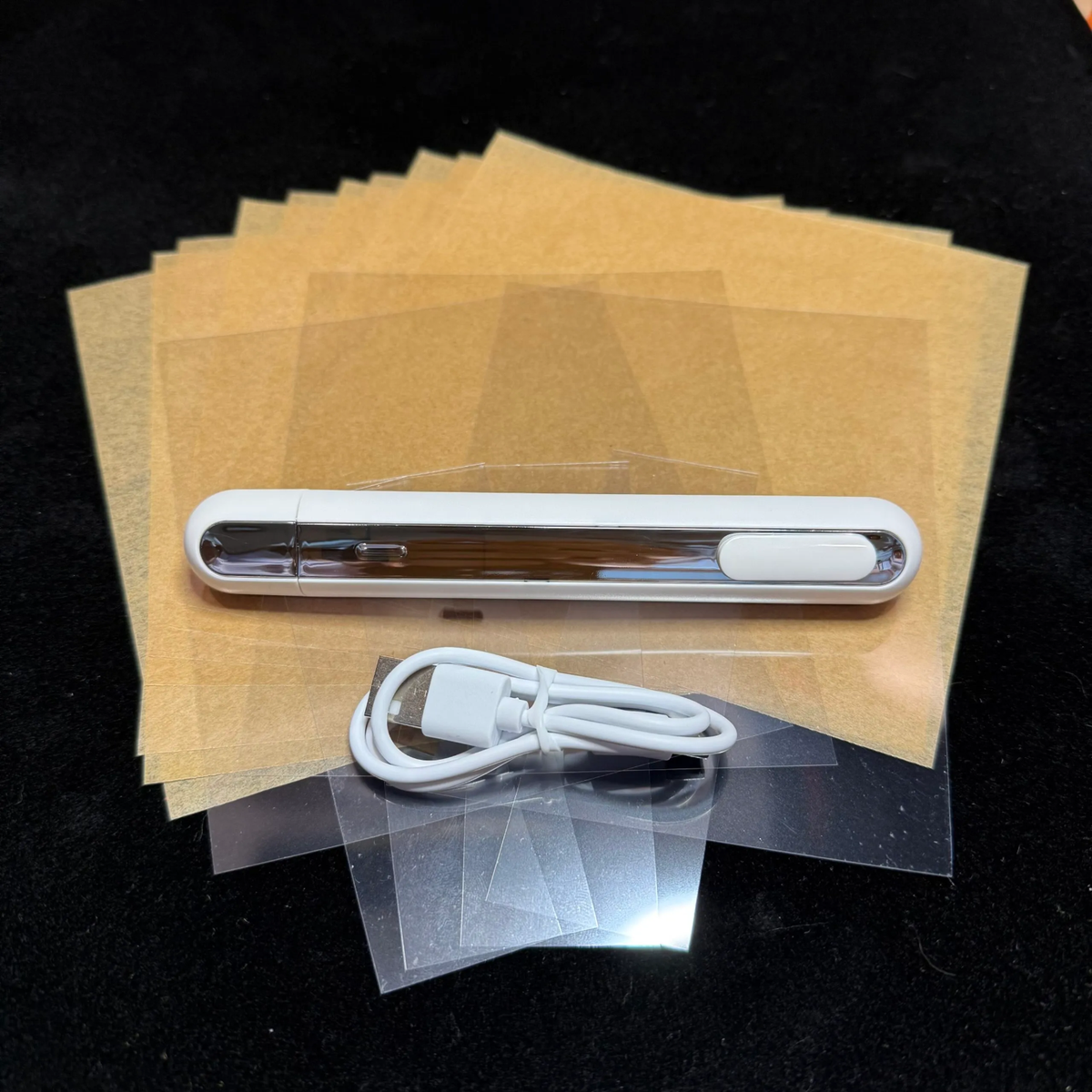 Pokemon Card Crease Reducer Thermal Pen + 10 Heat Papers + Heat Vinyl | eBay