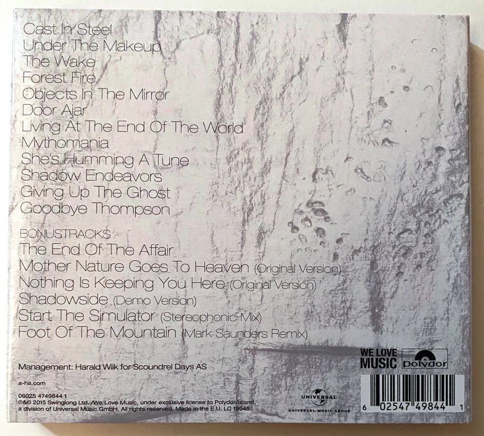 a-ha – Cast In Steel (2 CDs Deluxe Edition Digipak 2015) NEW - Bild 2 von 2