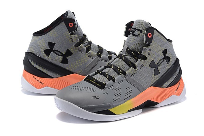 UNDER ARMOUR CURRY 2 FORGING IRON SHARPENS SC30 GREY ORANGE