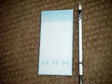 12 FLAMED White Arrow Wraps 1"x6" W/(UA Shed Antlers)(NICE)