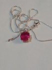 EARTHMINED CERTIFIED GEM TESTED HEATED PINK SAPPHIRE 8.47 CT 925S. PENDANT&CHAIN — photo 9