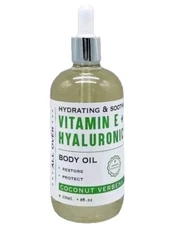 Home & Body Co Vitamin E +Hyaluronic Body Oil ~ All Over Coconut Verbena 236ml