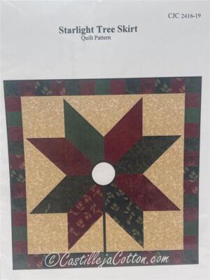 CASTILLEJA COTTON Quilted Tree Skirt Pattern STARLIGHT TREE