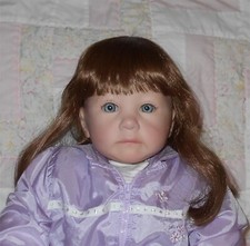 Global SAMANTHA Doll Wig SIZE 13/14 AUBURN Long Hair W/Body Bangs B NWT