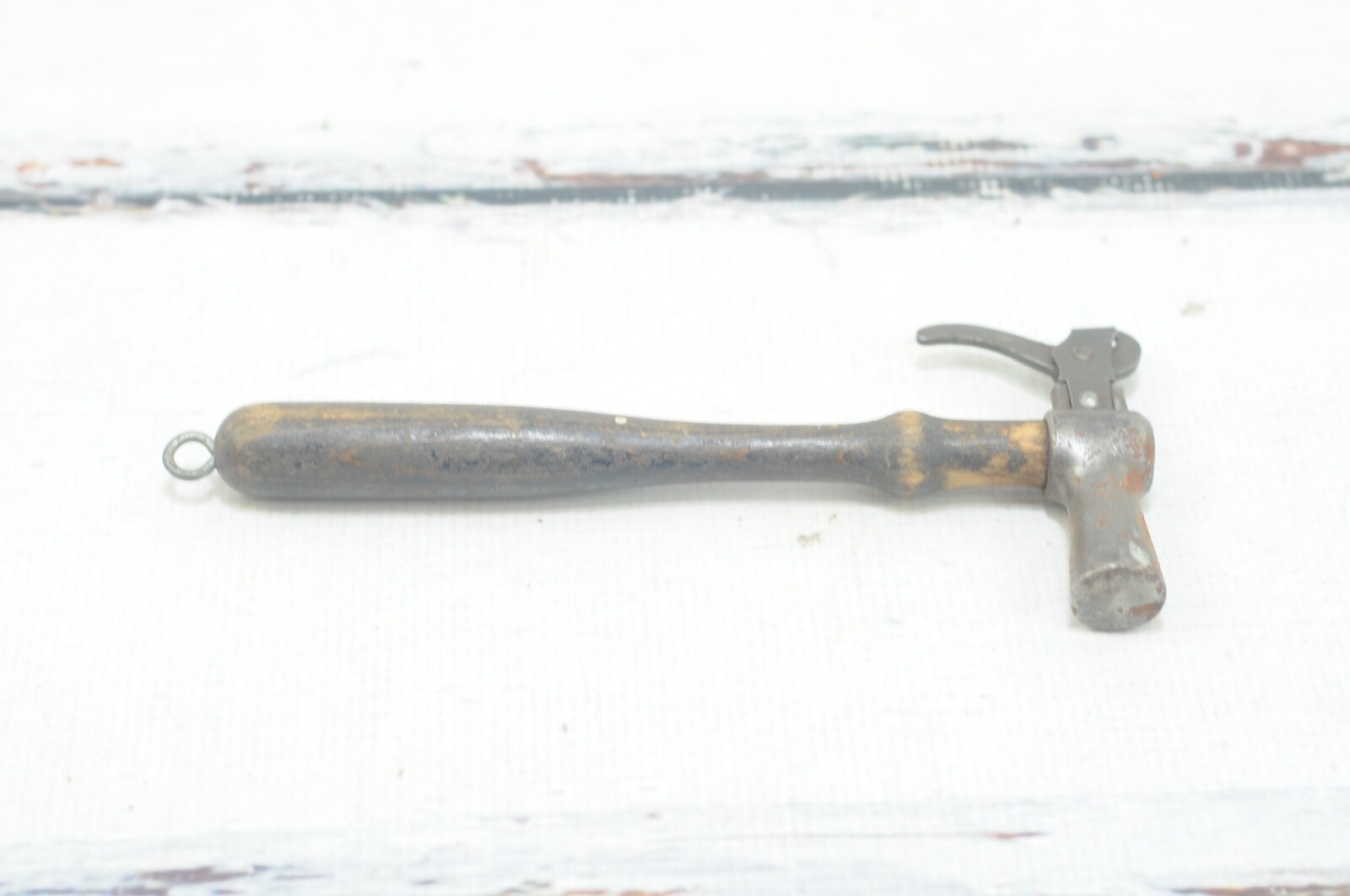 Rare Antique . Tack Hammer With Wood Handle Saddlemaker Shoemakers