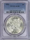 1923 Peace Dollar $1 PCGS AU58