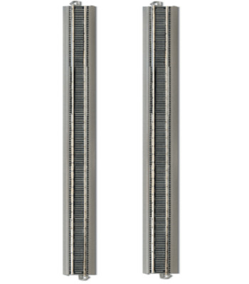 Bachmann 44584 Ho Scale E-Z Train Track Silver/Gray 36'' Straight Track 2 Pcs