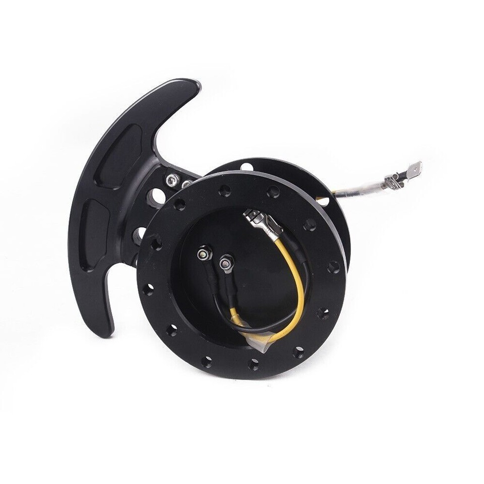 Flip Up Tilt CAR Quick Release System Steering Wheel Hub Boss Kit Black