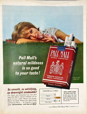 pall mall cigarette Sold at Auction: Vintage Pall Mall Famous Cigarette Unopened Pack Collection