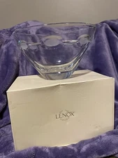 Lenox “Connections” Crystal Glass Decorative Bowl In Box- 9 3/4”