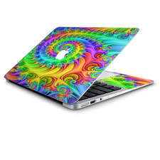 Skin Wrap for Macbook Air 11 inch Trippy Color Swirl