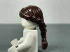 LEGO Dark Brown Female Minifigure Hair Ponytail Long French Braided Hair Piece