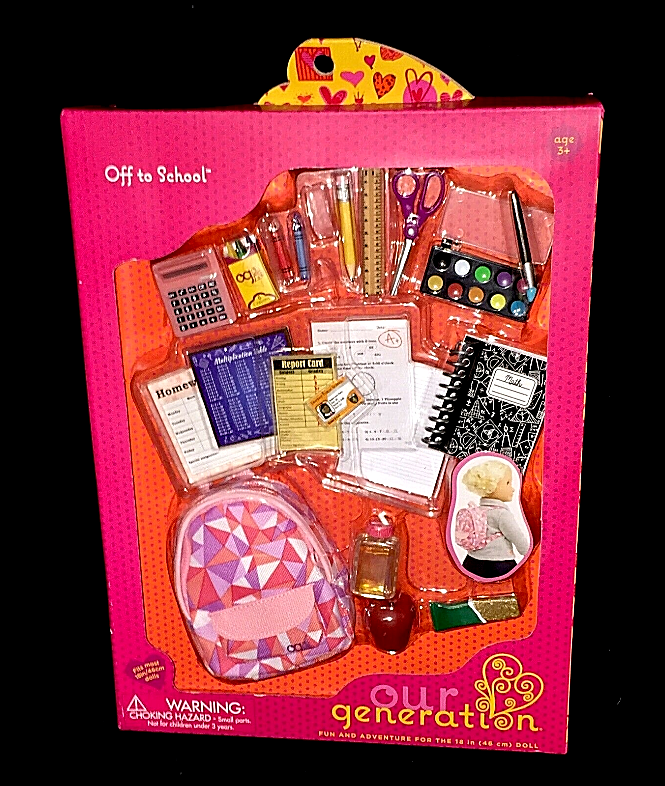 our generation backpack school set