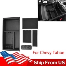 For GMC Yukon Chevy Suburban 2015 - 2018 Center Console Organizer Glove Tray