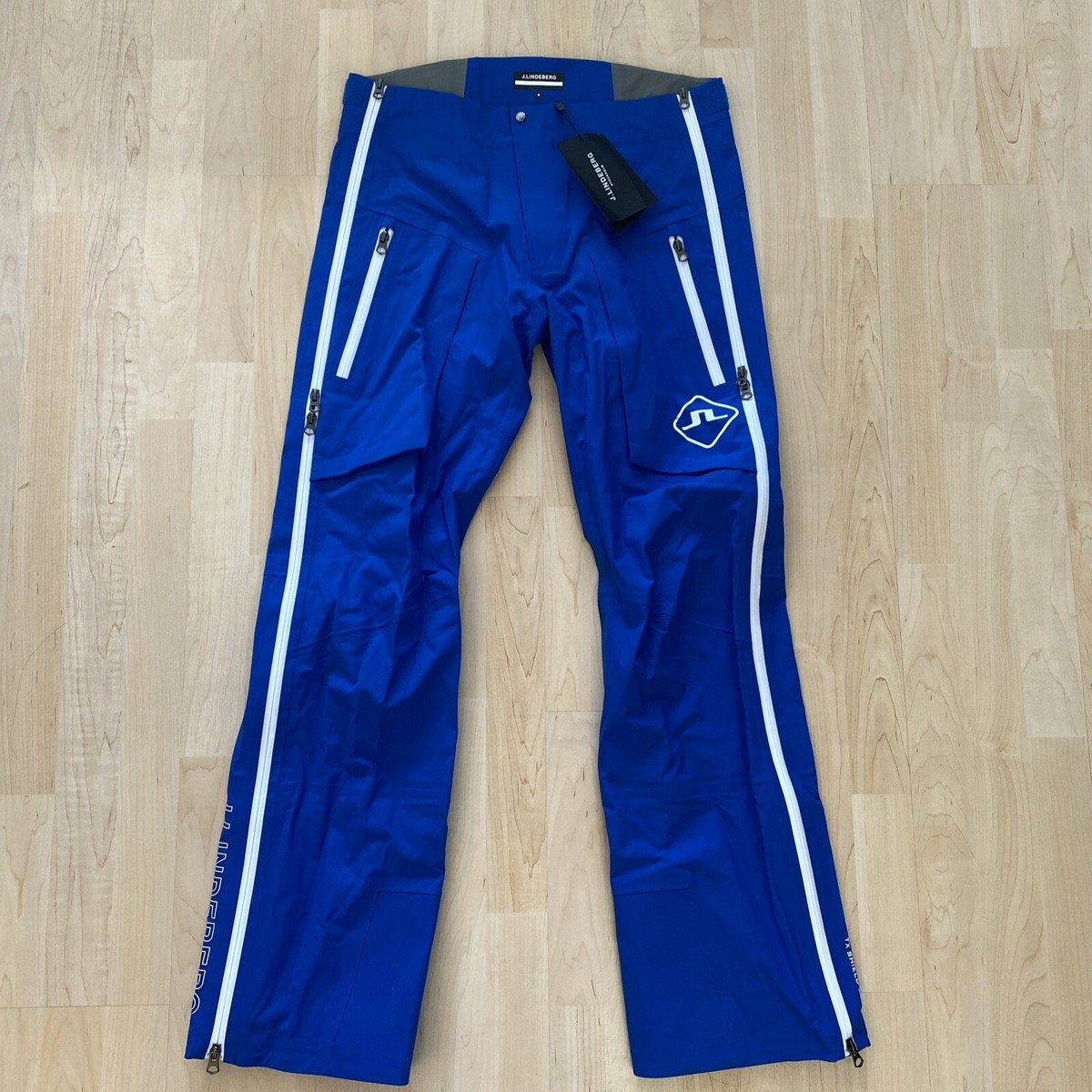 J Lindeberg Men's AERIAL SHELL Ski PANTS SMPA06664 O346 Blue