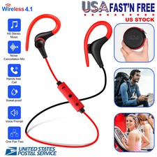 Sports Sweatproof Headsets Gym Running Headphones Earphones Universal US STOCK