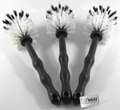 3 x BÜRSTE MIXTOPF TOPFBÜRSTE ZU THERMOMIX BROSSE VAISSELLE BRUSH SCHWARZ BLACK