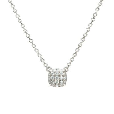 Eye Candy Damen-Halskette Collier 925er Sterlingsilber Kissen Zirk. ECJ-NL0084