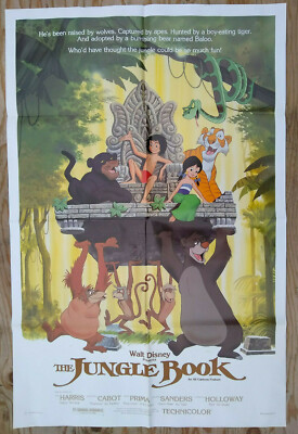 Jungle Book Disney Original 1 Sheet Movie Poster RR1984