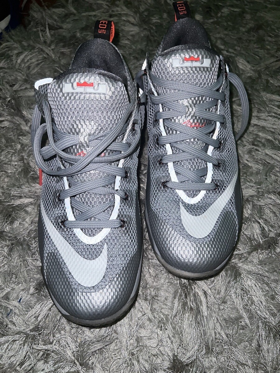 Size 10 Nike LeBron 12 Low Wolf Grey 2015 665215659599|