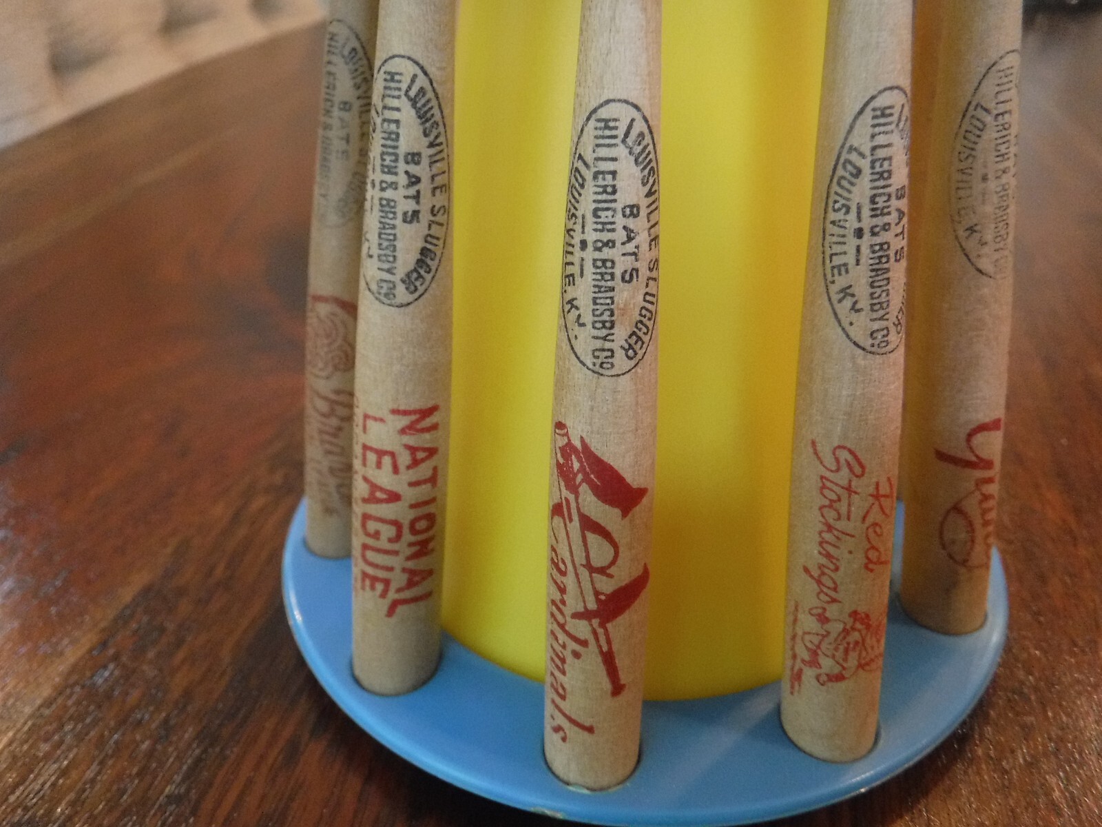 Louisville Slugger Mini **Wood Bat Bank 6 Bats Only eBay